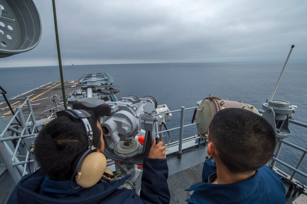 USS Boxer sailors participate in simulated straights transit exercise