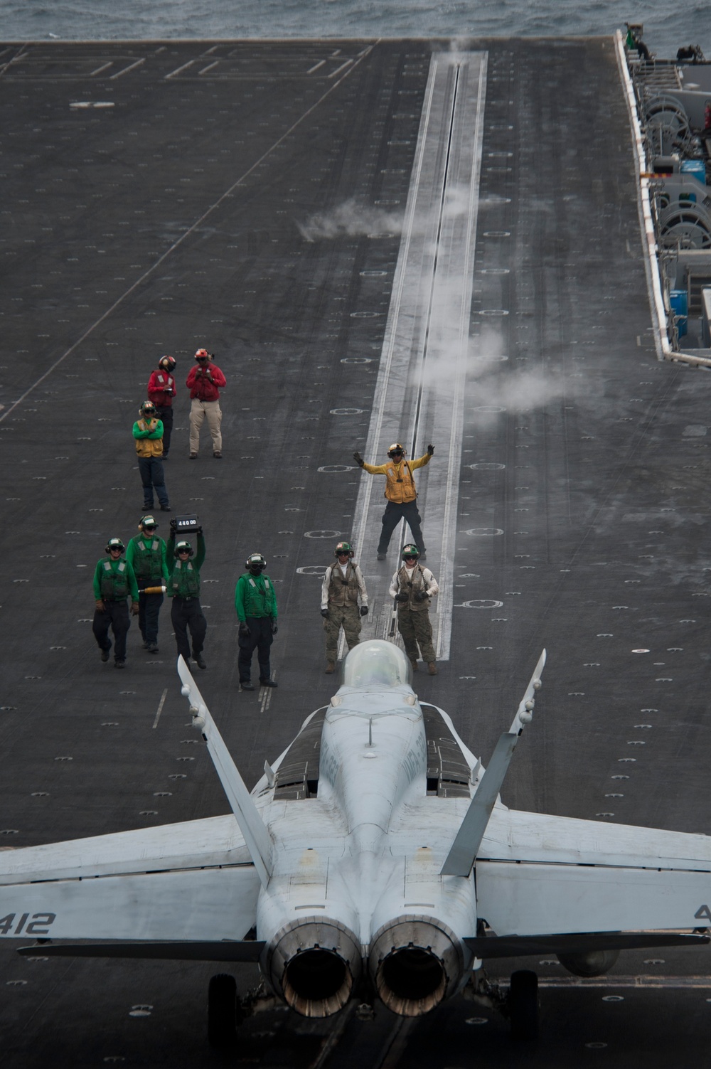 Nimitz flight deck action