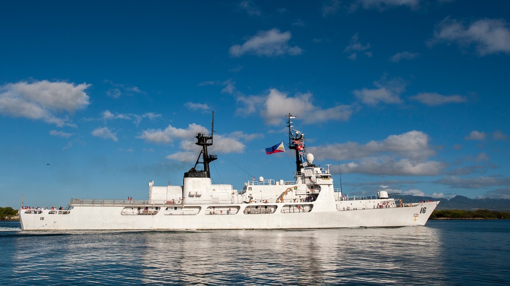 BRP Ramon Alcaraz arrives in Pearl Harbor