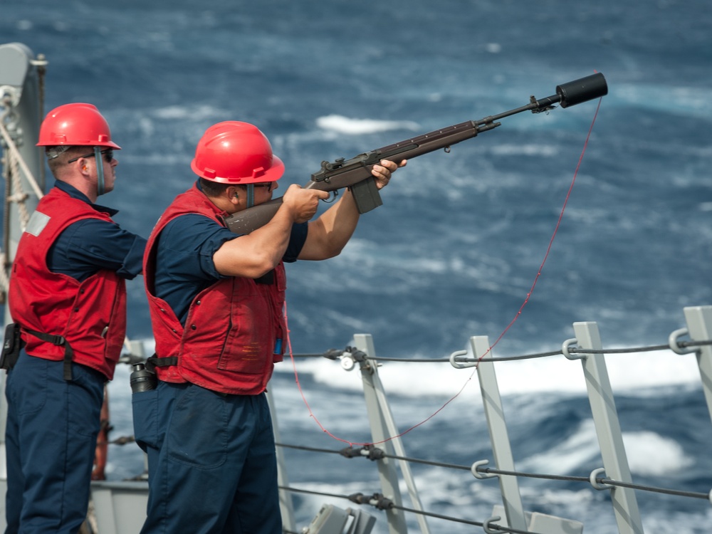 USS Stockdale underway replenishment