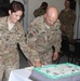 Task Force Vigilant Command Team cut the ceremonial cake