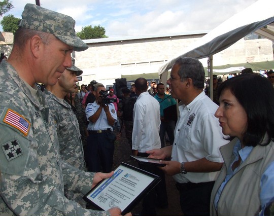 JTF-B receives award for helping Honduras reach milestone