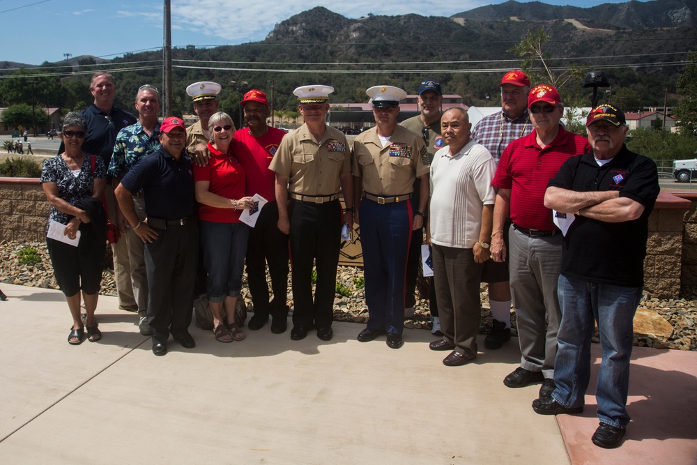 Memorial garden dedicated to fallen Marines