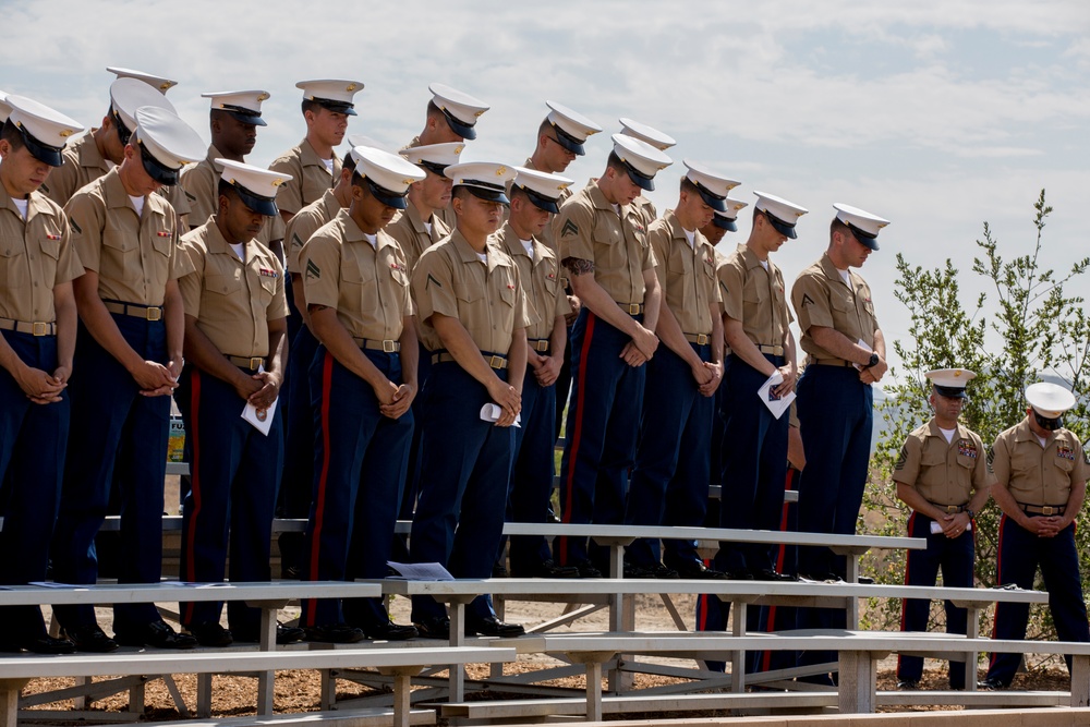 Memorial garden dedicated to fallen Marines