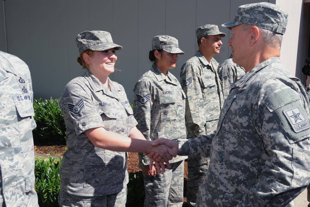 National Guard Chief visit Portland