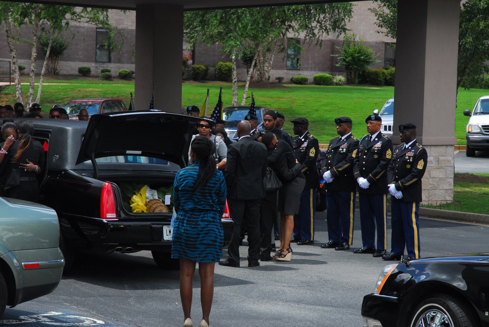 Command Sgt. Maj. Andrea Powell’s funeral