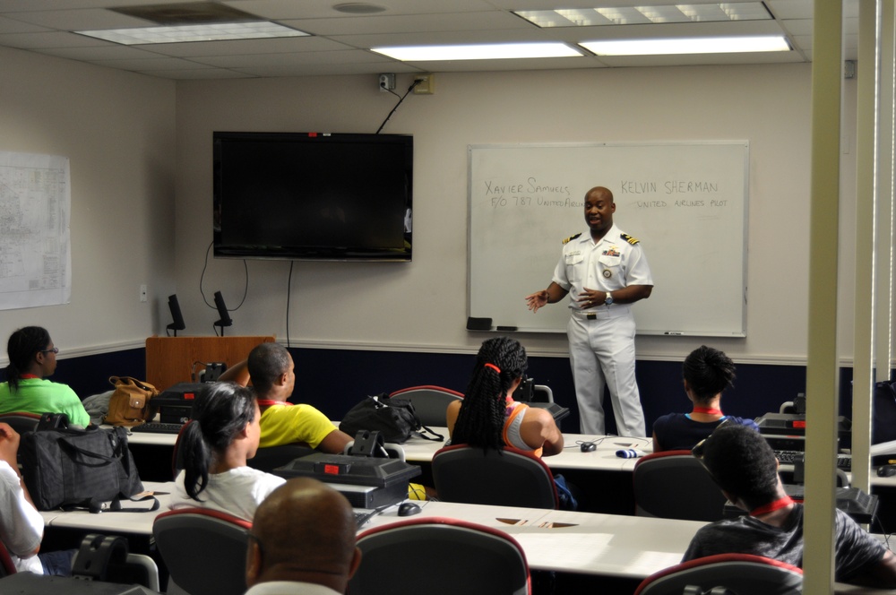 Naval Aviator mentors youth in Houston
