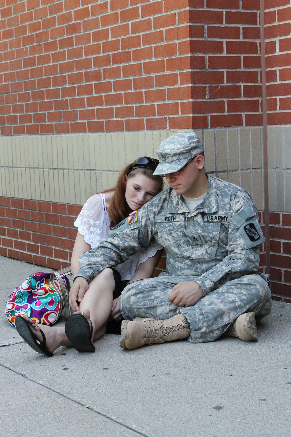 Canton couple says goodbye before deployment