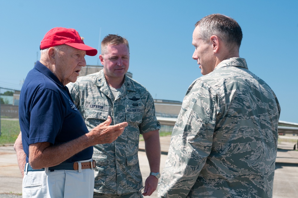Local Korean War Ace visits Otis ANG Base