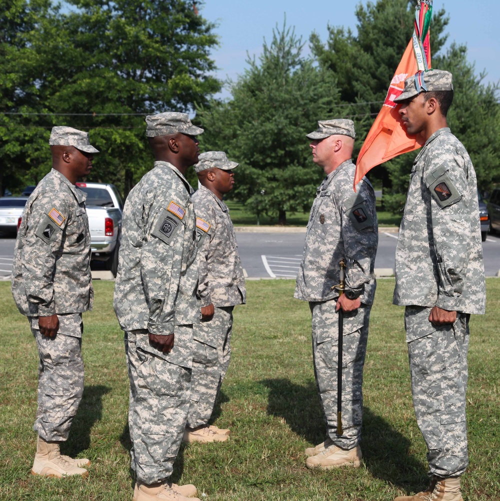 55th Signal Company (COMCAM) change of responsibility ceremony