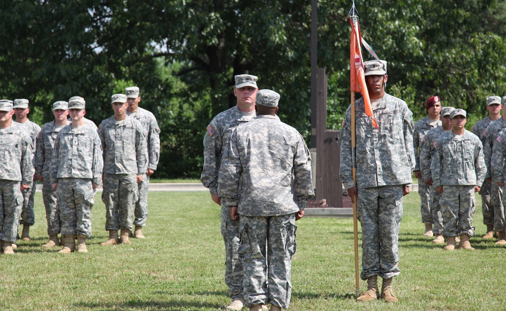 55th Signal Company (COMCAM) change of responsibility ceremony