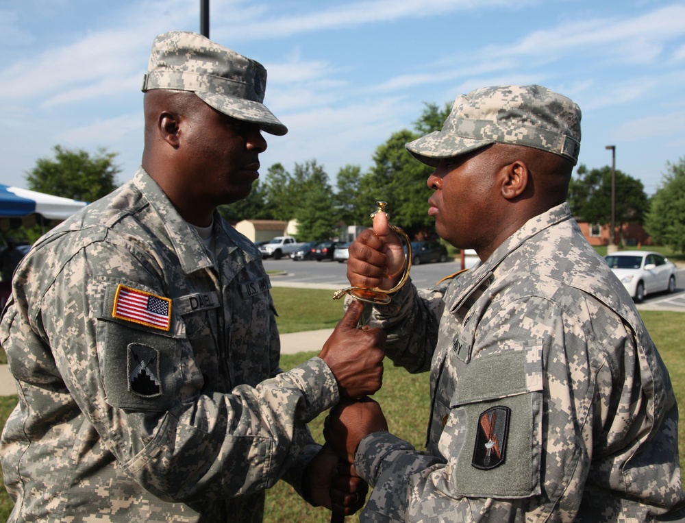 55th Signal Company (COMCAM) change of responsibility ceremony