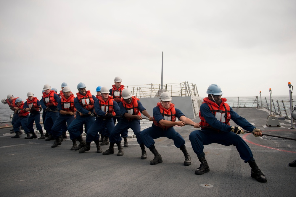 USS William P. Lawrence replenishment