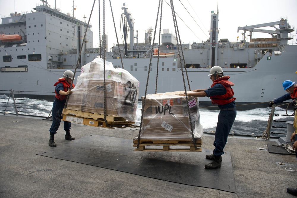 USS William P. Lawrence replenishment