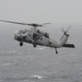 Seahawk approaches USS Nimitz