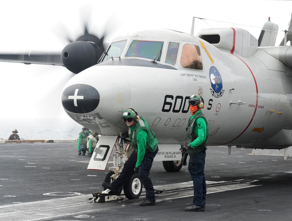 USS Nimitz flight deck operations