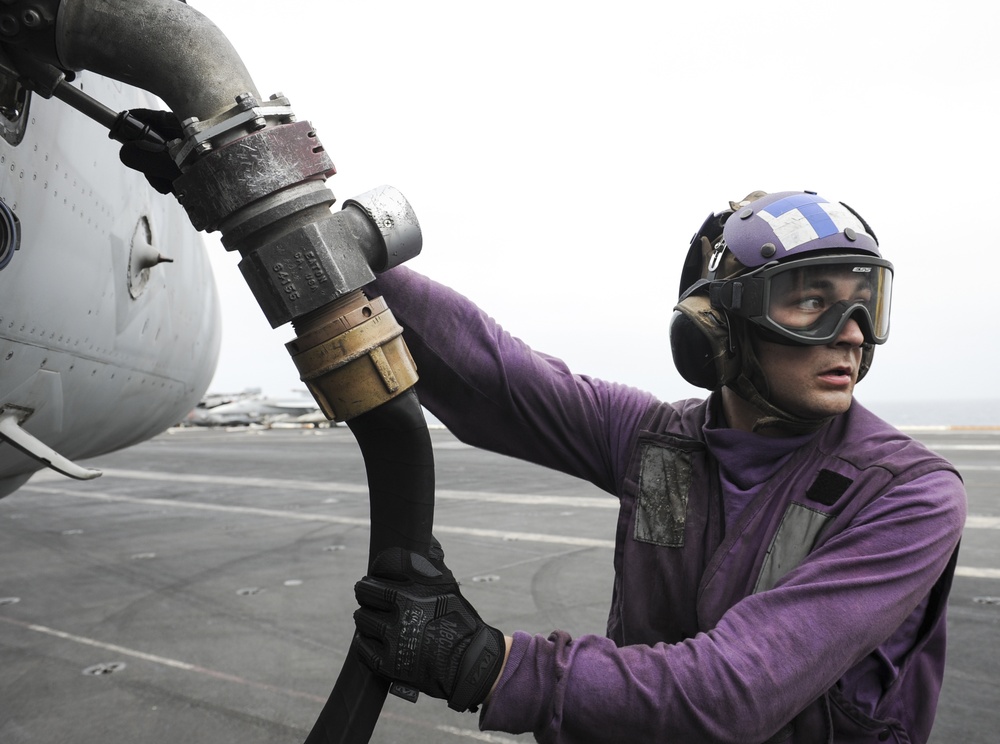 USS Nimitz flight deck operations