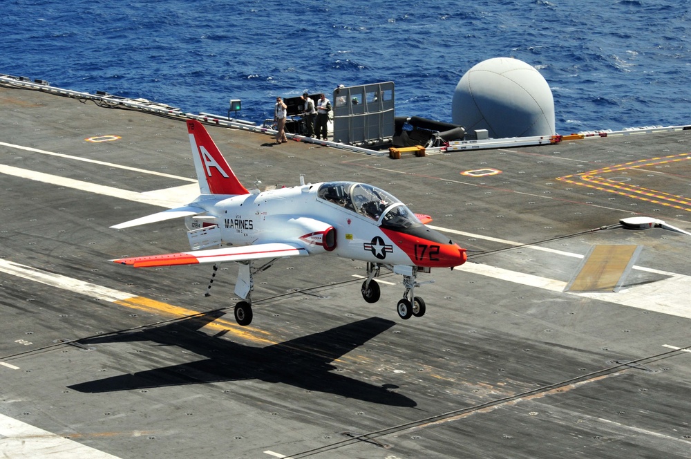 USS Ronald Reagan flight deck operations