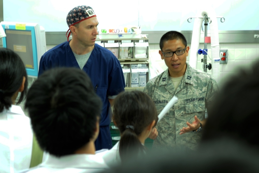 Japanese medical students visit 374th MDG