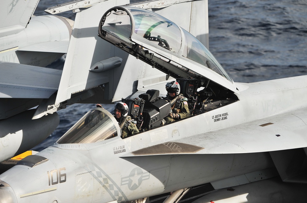 Shipboard air power supports Talisman Saber 2013