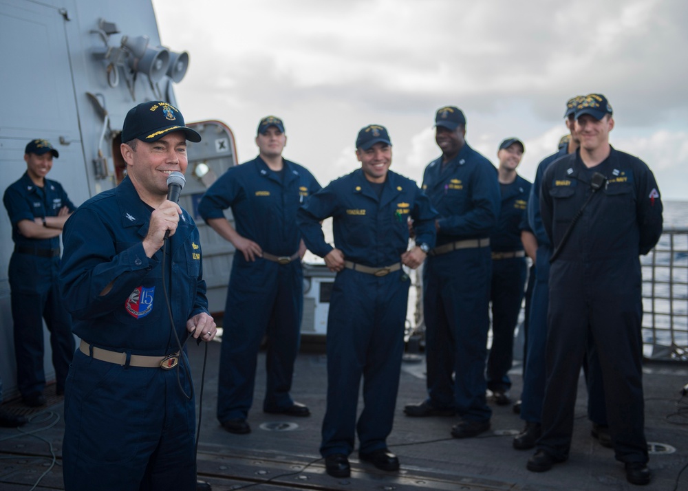 DESRON commander visits USS Momsen