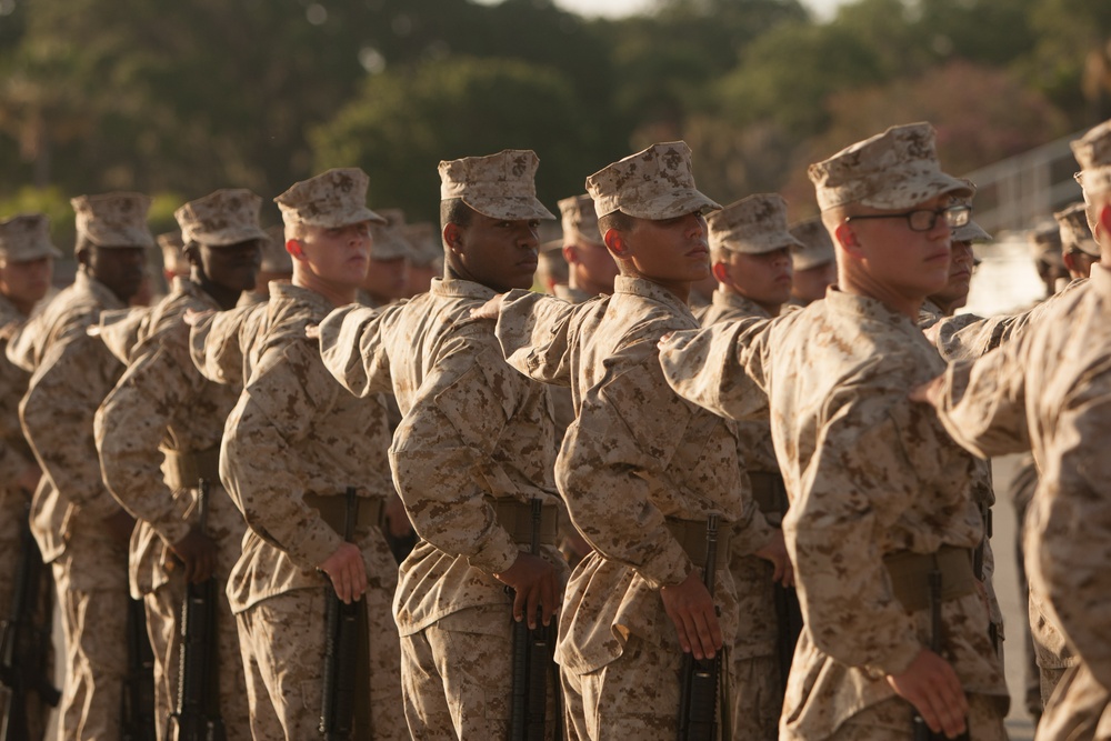 Photo Gallery: Marine recruits evaluated on close-order drill on Parris Island