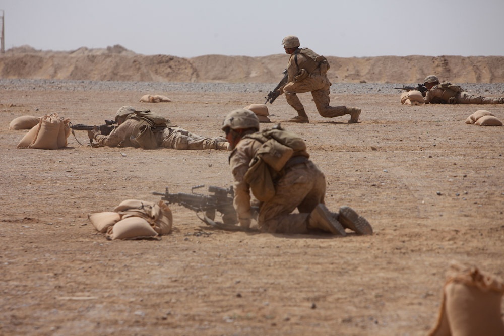 Marines in Helmand province train to avoid complacency