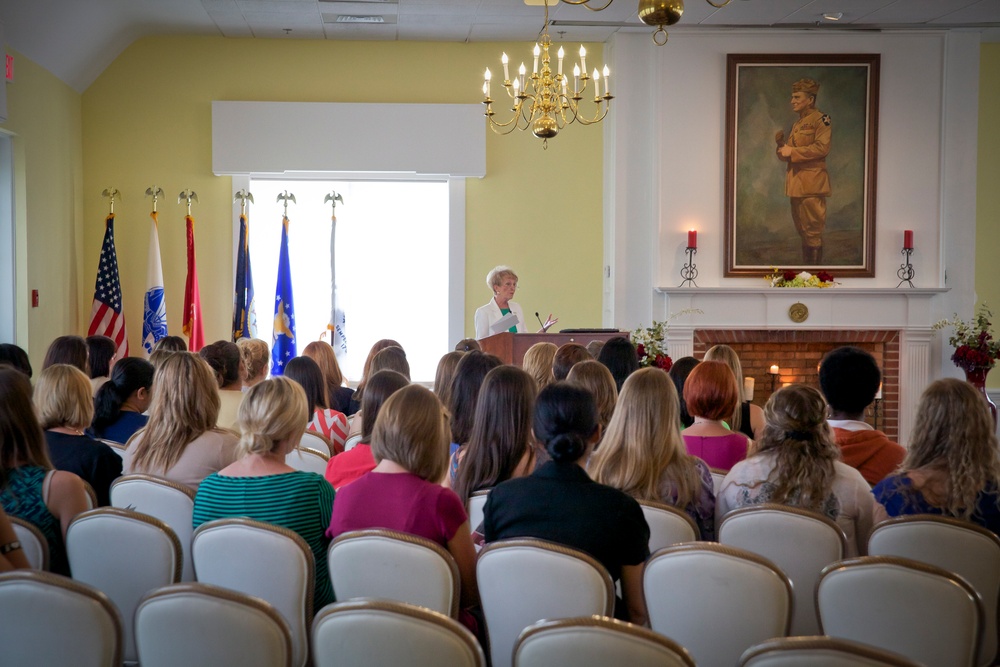 Bonnie Amos addresses 'Spartan Wives'