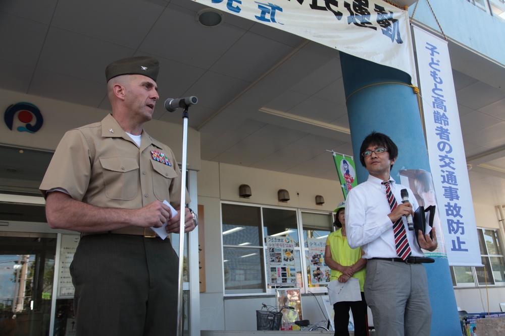 Uruma City hosts ceremony for Drive Safety Campaign