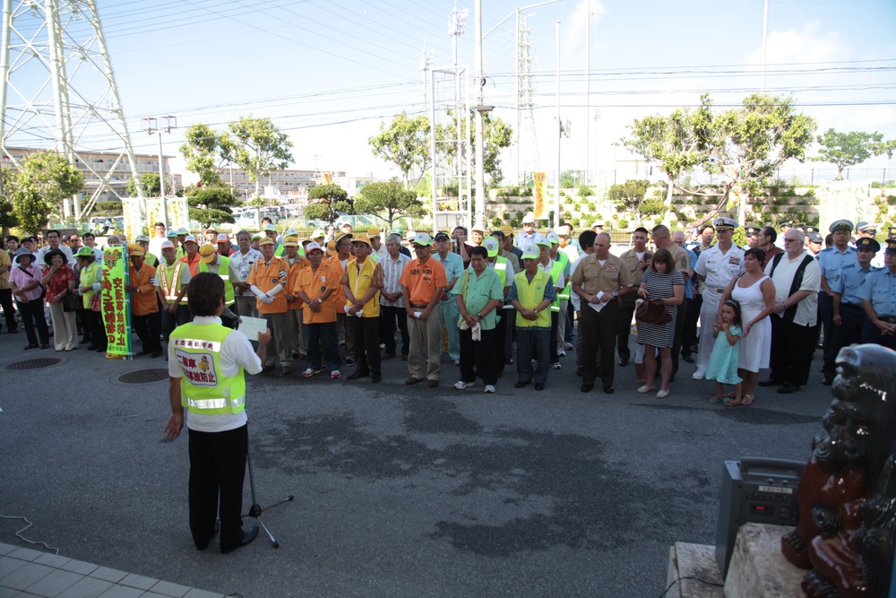 Uruma City hosts ceremony for Drive Safe Campaign