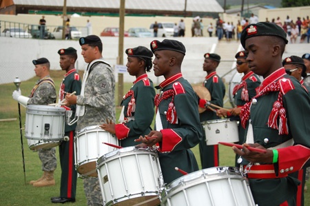 Army Band helps celebrate St Kitts independence