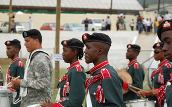 Army Band helps celebrate St Kitts independence