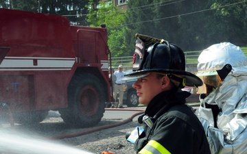 Mount Hope, Air Guard Fire Departments work hand-in-hand, support BSA Jamboree