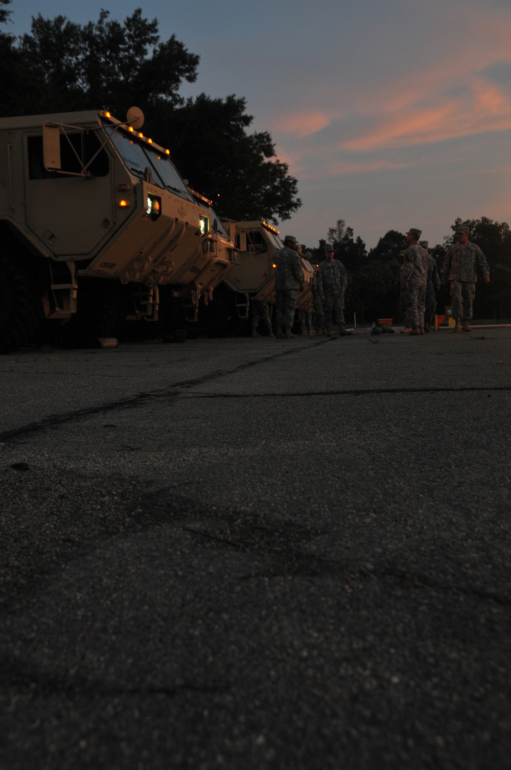 Transportation soldiers conduct support operations