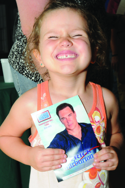 Laughs and hand shakes