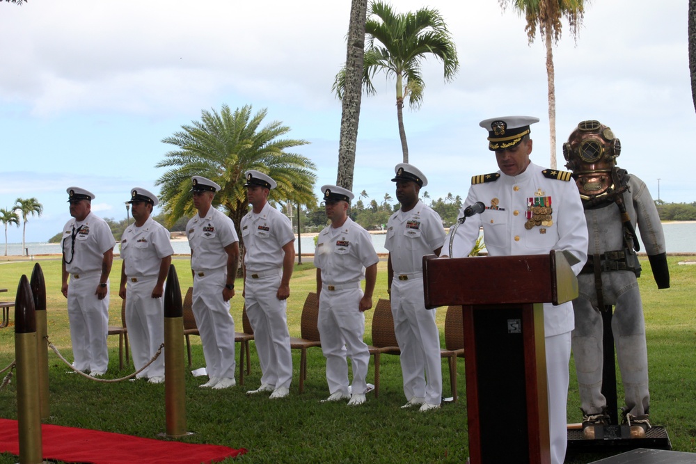 Mobile Diving and Salvage Unit One change of command