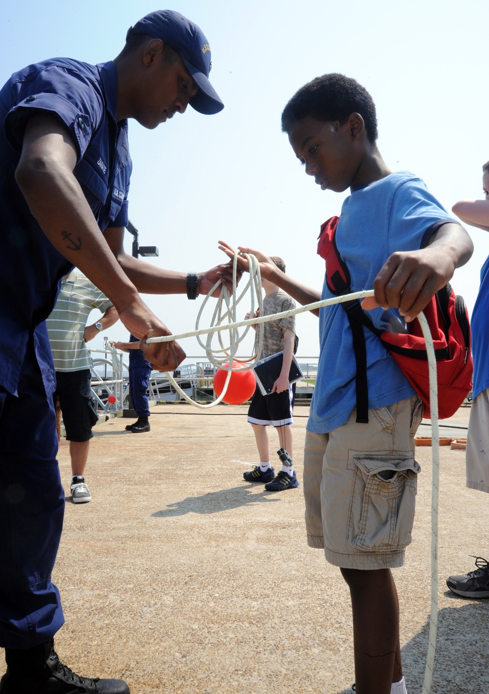 Students tour Coast Guard Station Fire Island