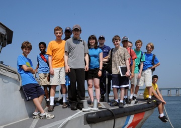 Students tour Coast Guard Station Fire Island