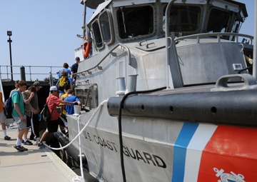 Students tour Coast Guard Station Fire Island