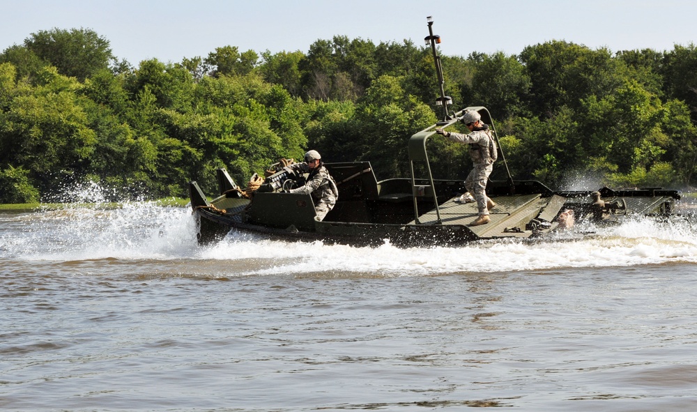 The 671st Engineer Company (Multi Role Bridge) prepare for Operation River Assault 2013