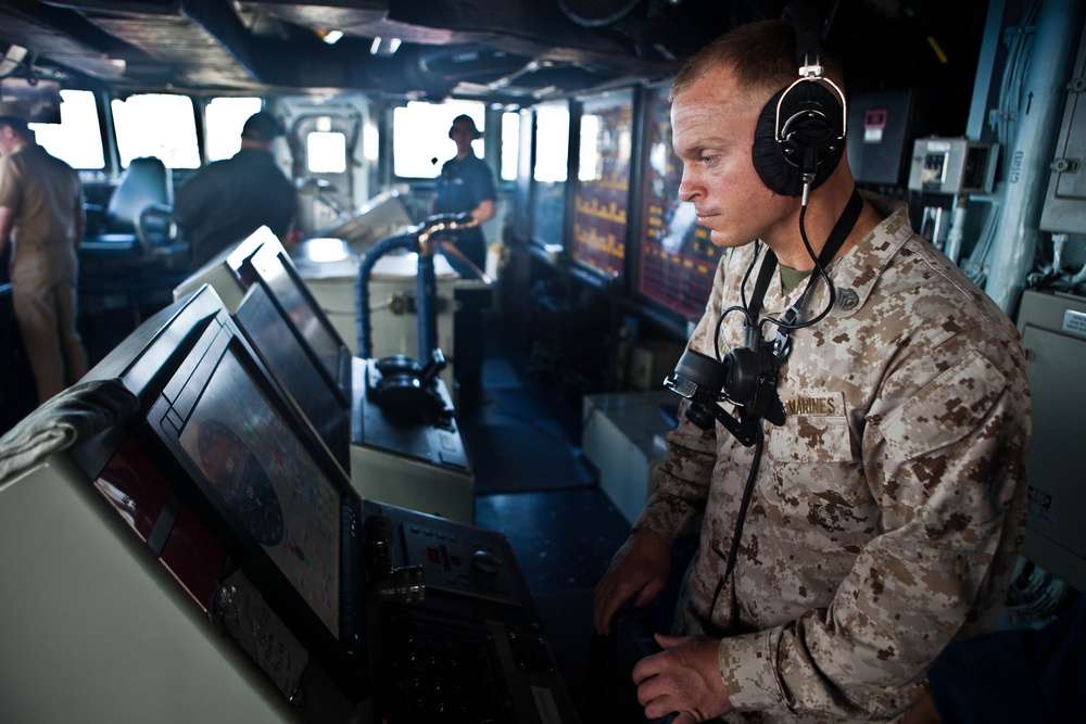 The ‘drive’ to learn: Marine qualifies to pilot Navy ships