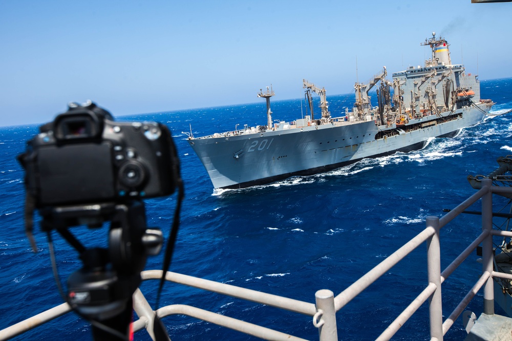 USS Kearsarge (LHD 3) Resupply at Sea