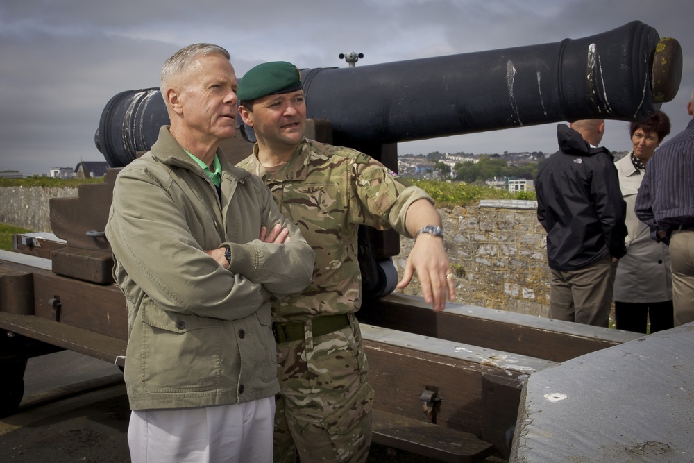 Royal Marine 29 Commando compound tour
