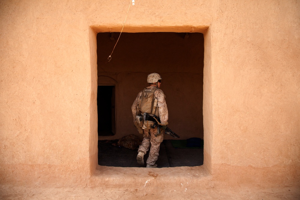 U.S. Marines with Fox Co., 2/2, conduct counter insurgency operations in Helmand province