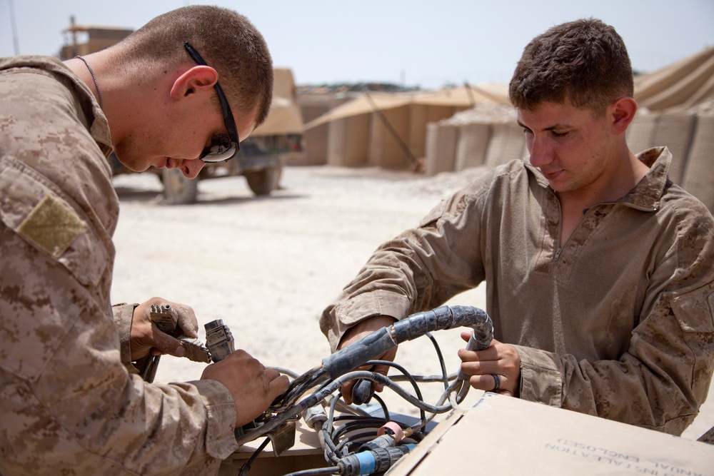 U.S. Marines with Fox Co., 2/2, conduct counter insurgency operations in Helmand province