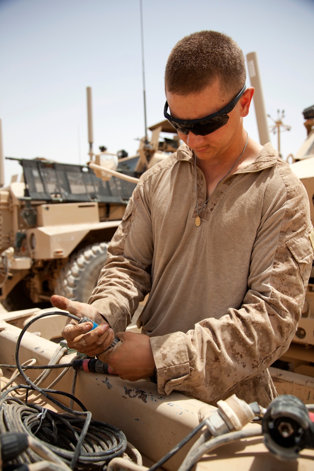 U.S. Marines with Fox Co., 2/2, conduct counter insurgency operations in Helmand province