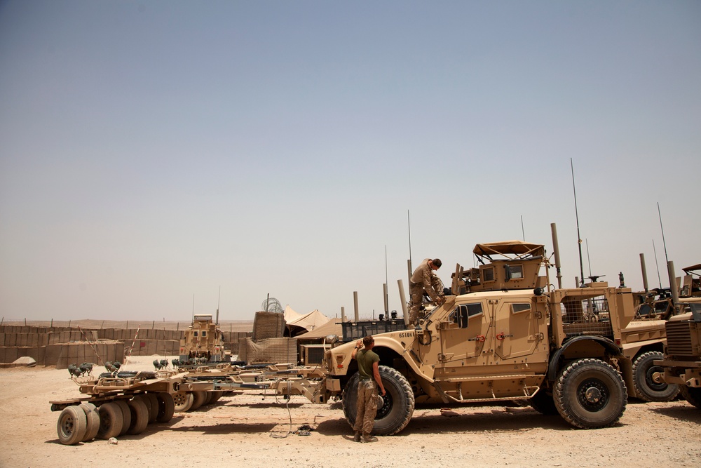 U.S. Marines with Fox Co., 2/2, conduct counter insurgency operations in Helmand province