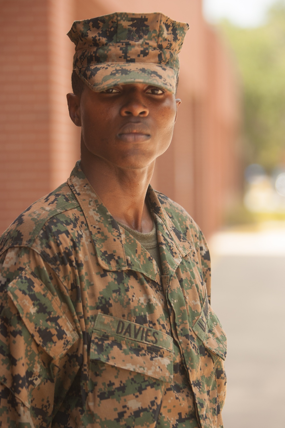 Liberia native, Hamilton, N.J. resident, training at Parris Island to become U.S. Marine