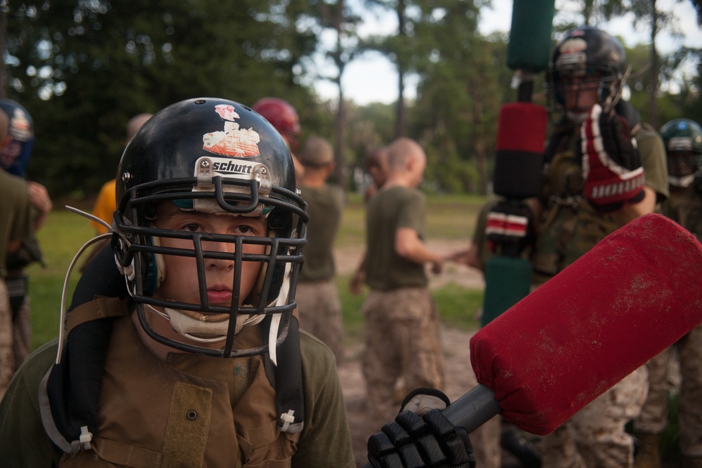 DVIDS - Images - Photo Gallery: Marine Recruits Spar With Pugil Sticks ...