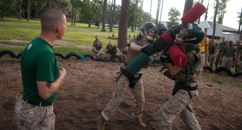 DVIDS - Images - Photo Gallery: Marine Recruits Spar With Pugil Sticks ...